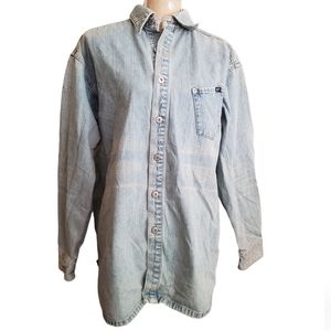 Sean Jean vintage 90s denim shirt jacket medium